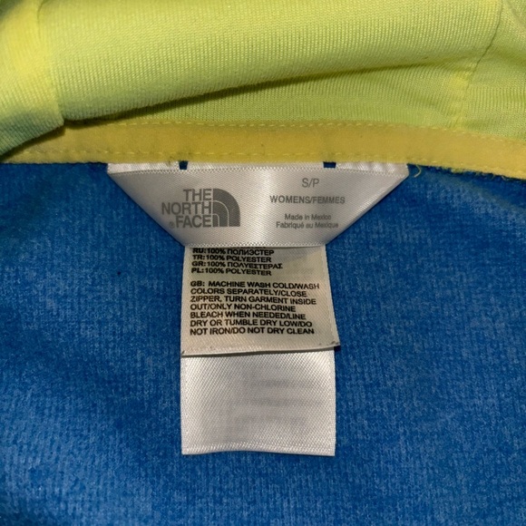 The North Face Blue and Green Hoodie - Picture 5 of 8